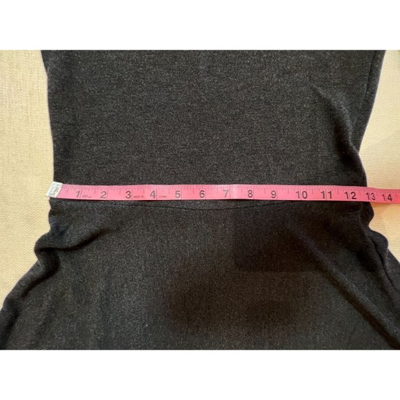 GO Couture Fit & Flare Cowl Neck Sweater Dress Gray Long Sleeve USA Large NWOT - Picture 8 of 10